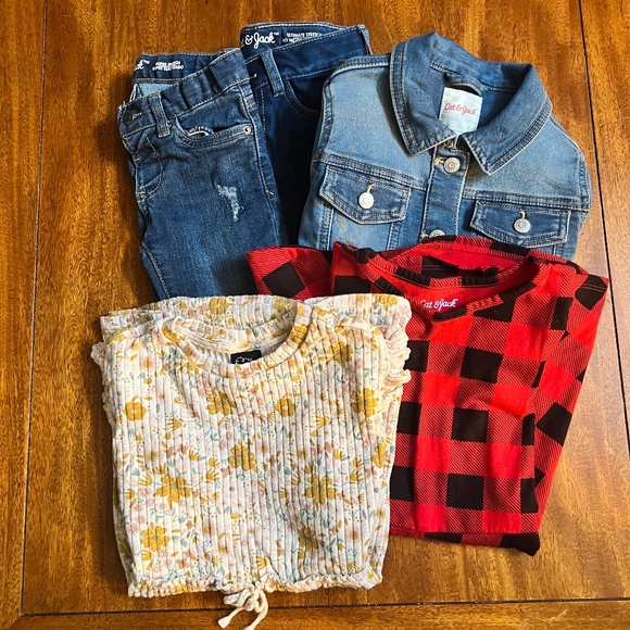 Baby Girl Size 5T Cat & Jack Clothes / Jeans, Coat and Dresses - Picture 1 of 7